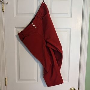 Rekucci jeans, Capri jeggings, red, size 14, never worn